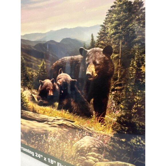 Black Bears AMERICAN Puzzle 550 Pieces by Greg Giodano Heritage - Picture 2 of 3